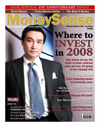 Money Sense Jan-February 2008 cover Ricky Carandang